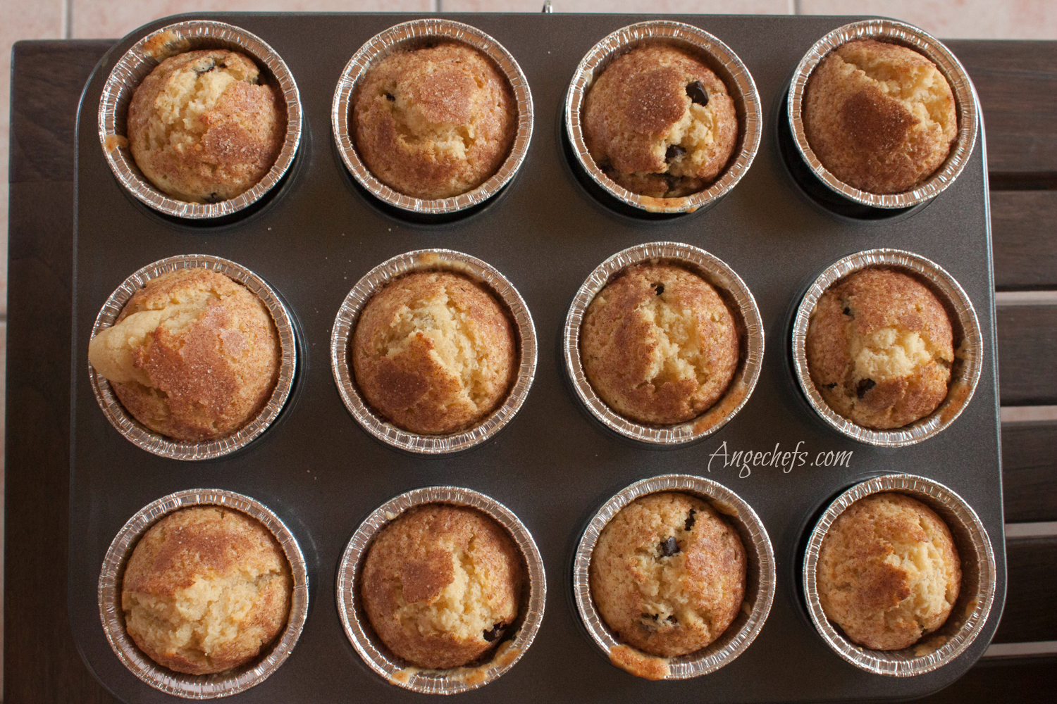 Muffins con Chocolate y Canela!-3 angechefs.com(MA)
